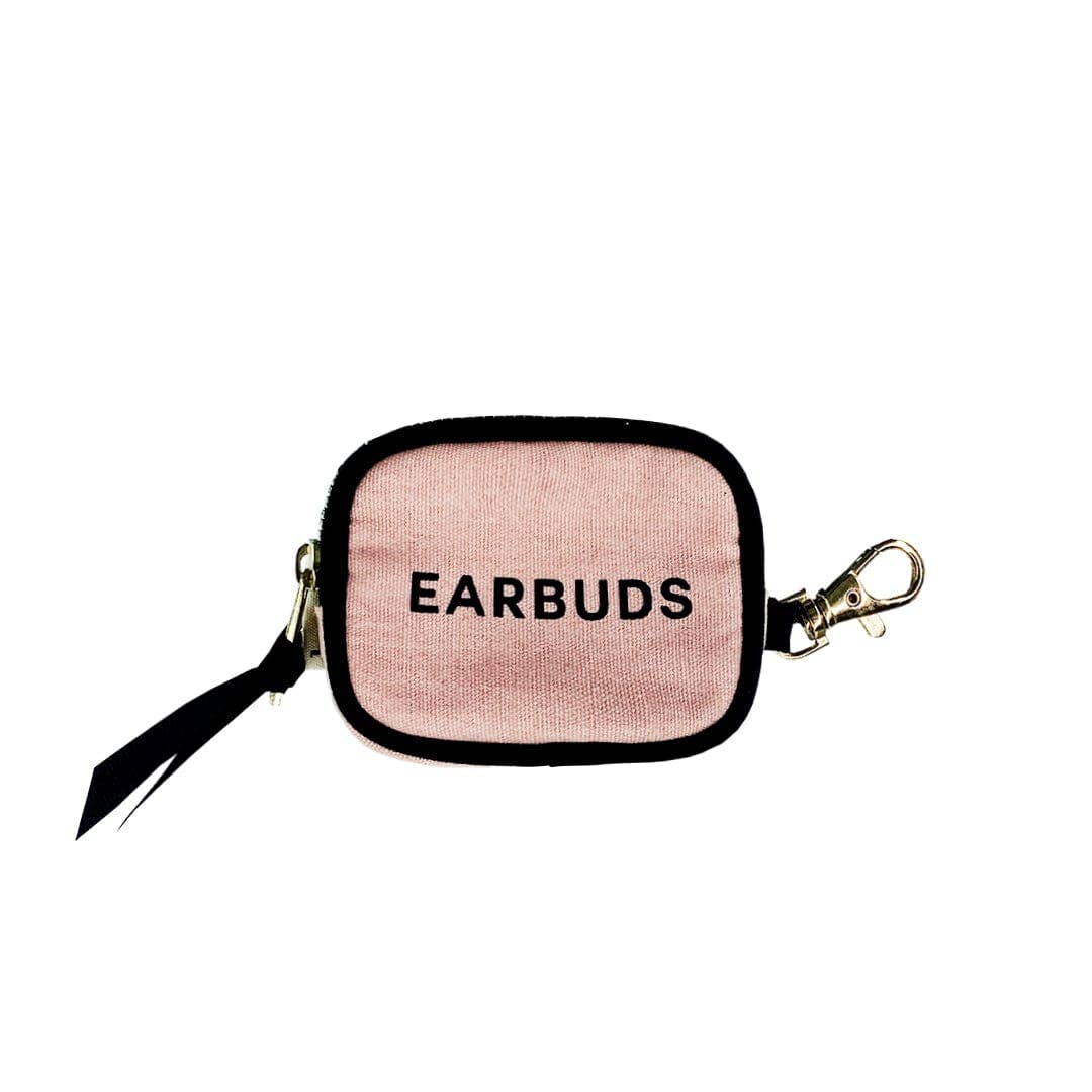 Earbuds/Airpods Case with Clasp, Pink/Blush