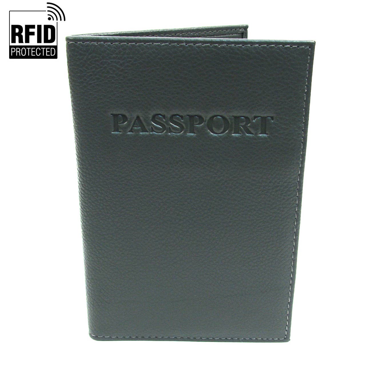 RFID Genuine Leather Passport Case: Pink